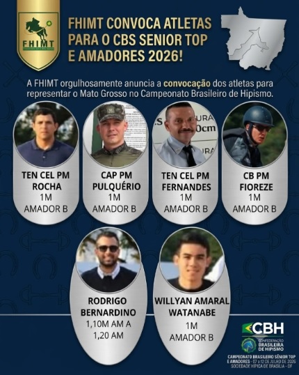 🏆 FHIMT CONVOCA ATLETAS PARA O CBS SÊNIOR TOP E AMADORES 2026! 🐴✨